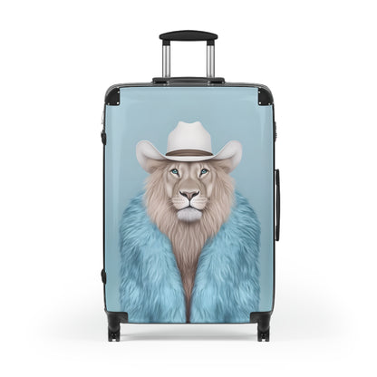 Suitcase 3 Sizes - Blue Case Cool Cat