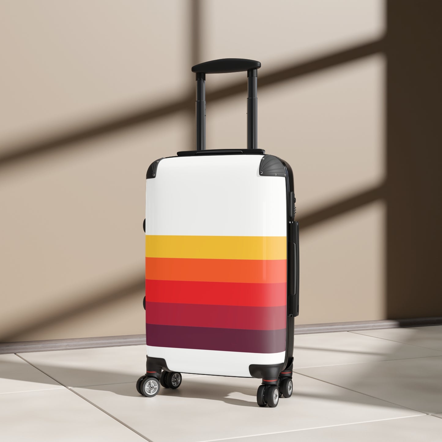 Suitcase 3 Sizes - Retro Lines
