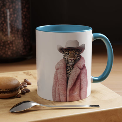 Coffee Mug - Cool Cat in Pink Fur