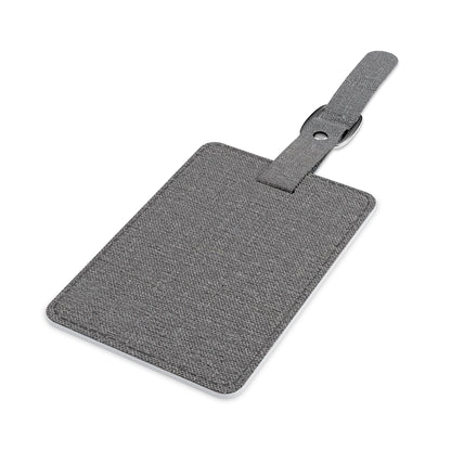 Canvas Backed Luggage Tag - Pink Matrix