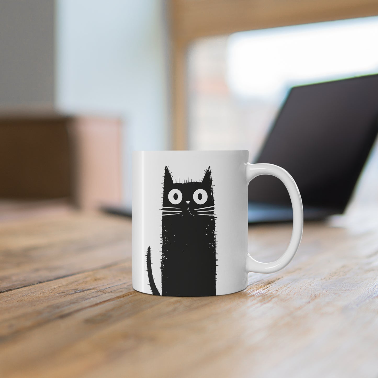 11oz & 15oz Coffee Mug - Black Cat