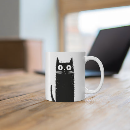 11oz & 15oz Coffee Mug - Black Cat