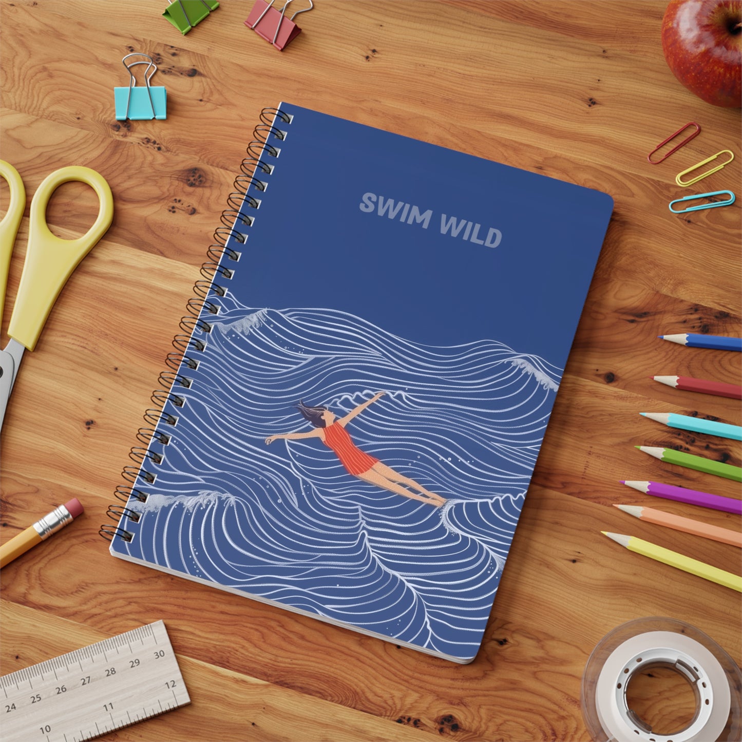 A5  Notebook - Swim Wild