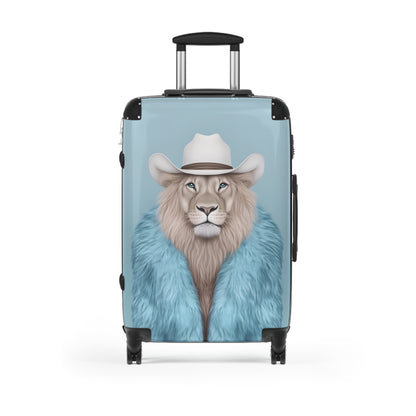 Suitcase 3 Sizes - Blue Case Cool Cat