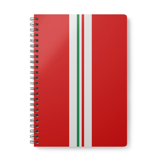 A5 Softcover Notebook - Rosso Corsa Stradale Red