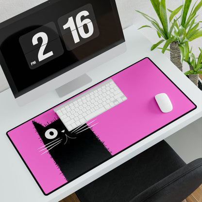Desk Mat - Black Cat