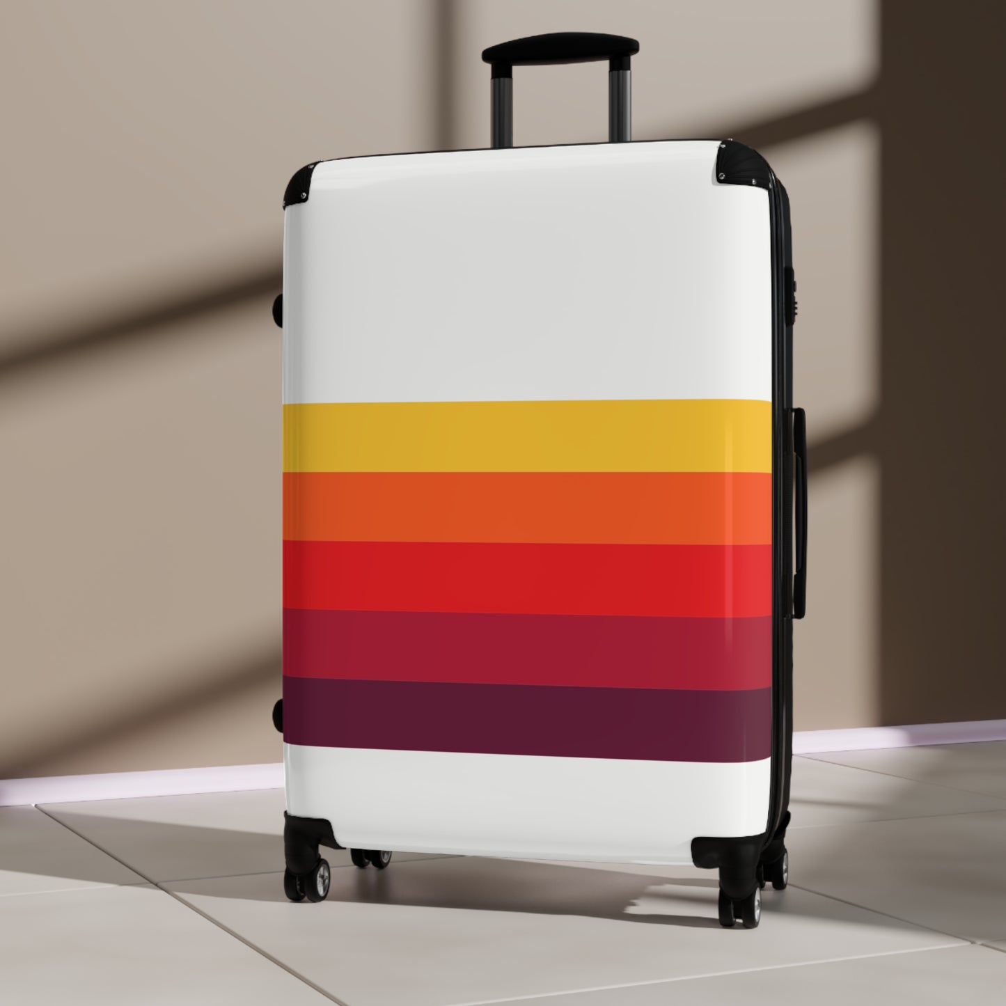 Suitcase 3 Sizes - Retro Lines