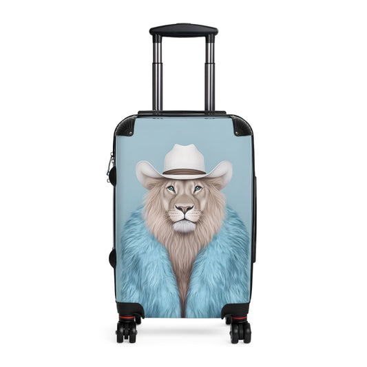 Suitcase 3 Sizes - Blue Case Cool Cat