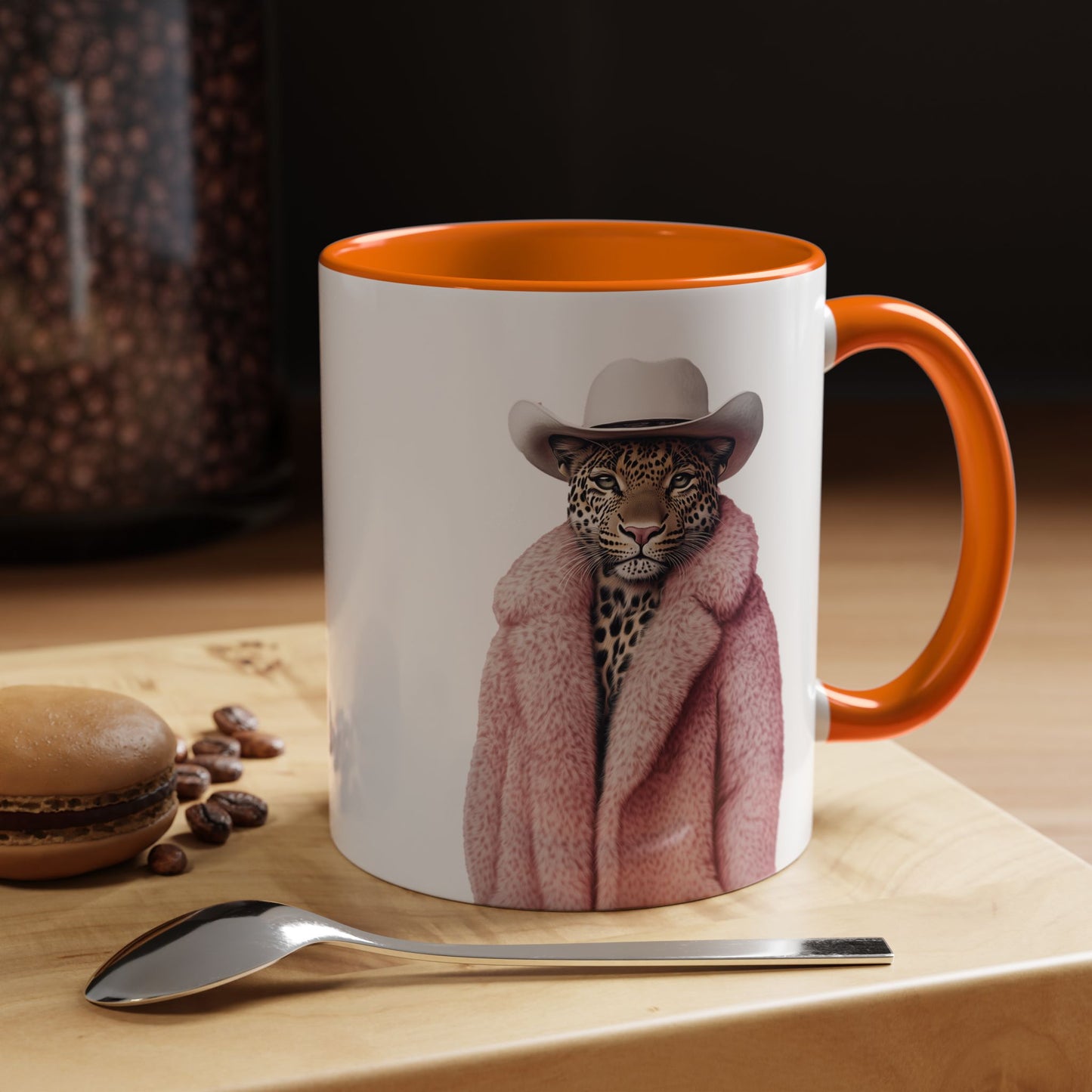Coffee Mug - Cool Cat in Pink Fur