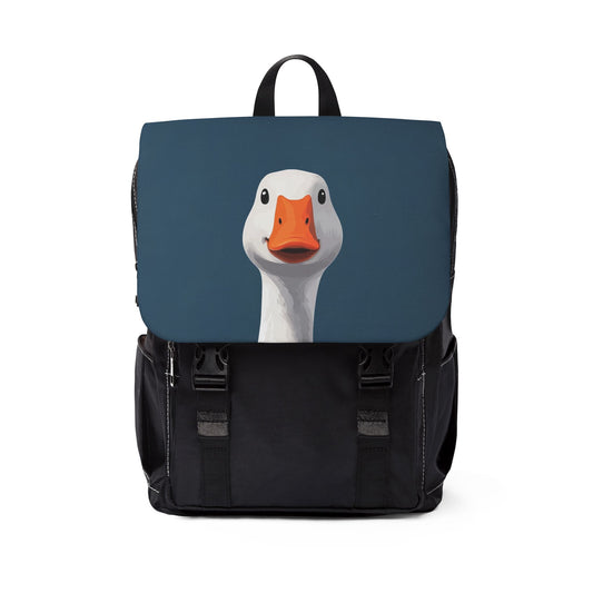 Canvas Backpack - Silly duck