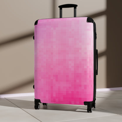Suitcase 3 Sizes - Pink Matrix