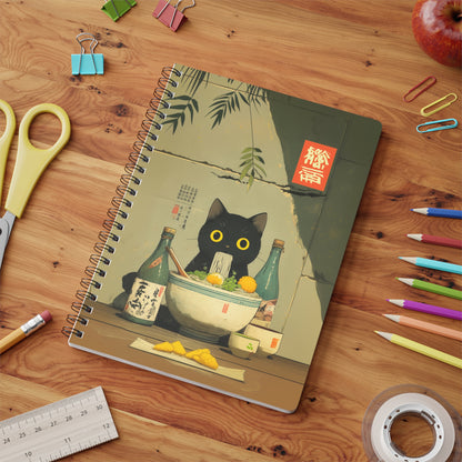 A5 Notebook - Ramen Cat