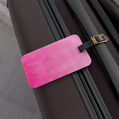 Address Luggage Tag - Pink Matrix