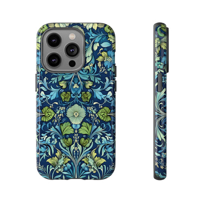 Blue William Morris Style - Tough Case