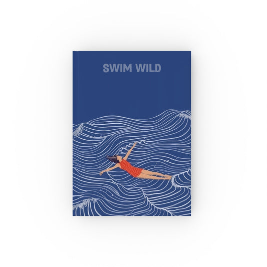 Hard Backed Journal - Swim Wild