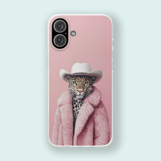 Leopard Fur Coat  - Flexi Case