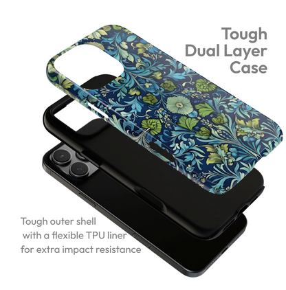 Blue William Morris Style - Tough Case