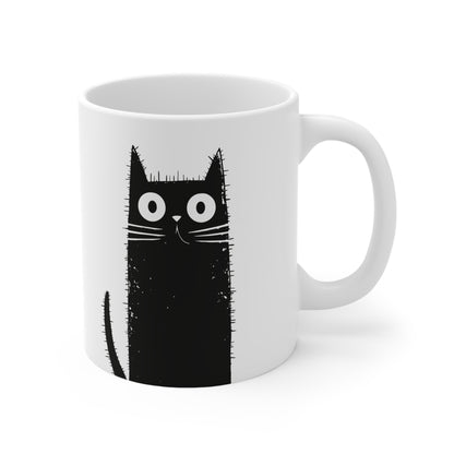 11oz & 15oz Coffee Mug - Black Cat