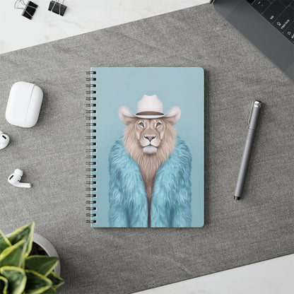 A5 Notebook - Cool Cat in Fur Coat