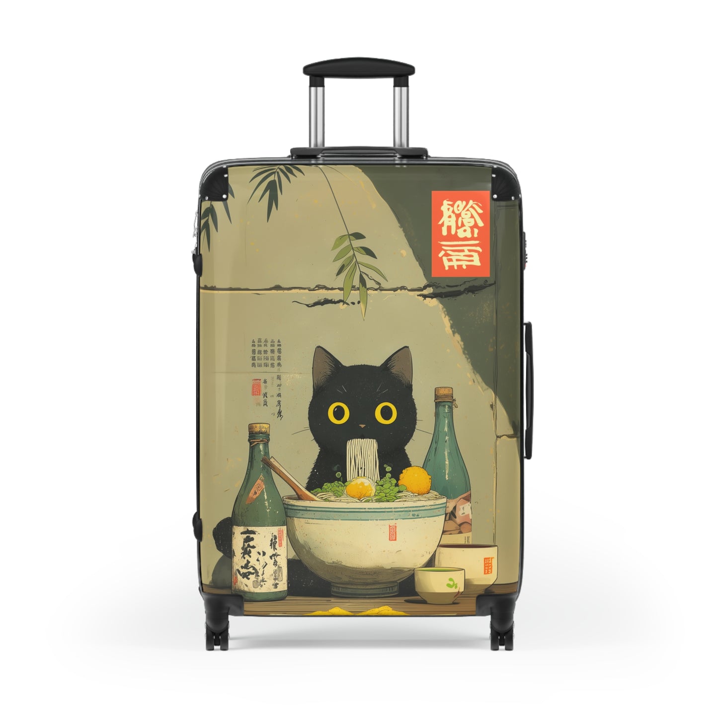Suitcase 3 Sizes - Raman Cat