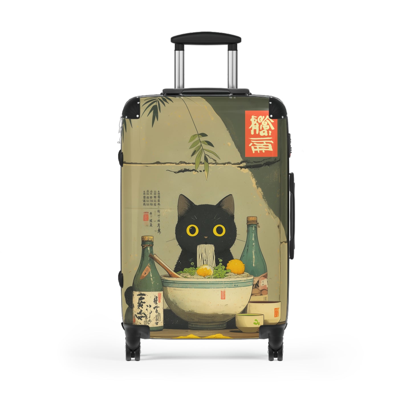 Suitcase 3 Sizes - Raman Cat