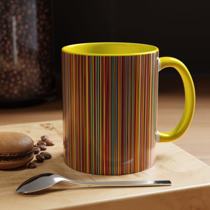 Coffee Mug - Vibrant Coloured Lines