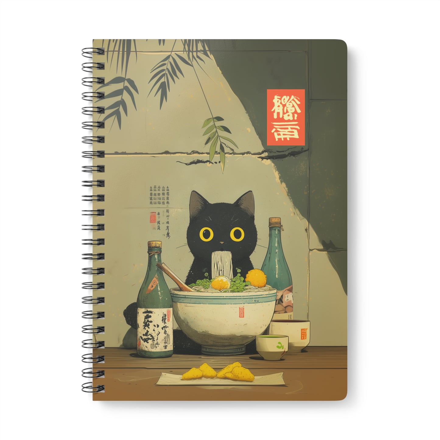 A5 Notebook - Ramen Cat