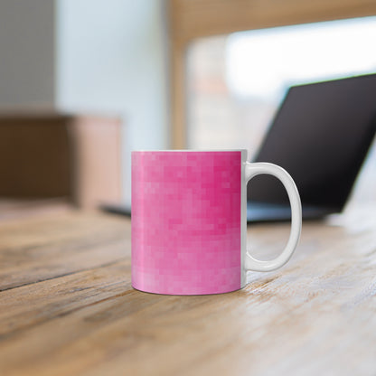 11oz / 15oz Mug - Pink Pixels