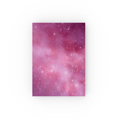 Hard Backed Journal = Pink Starry Night