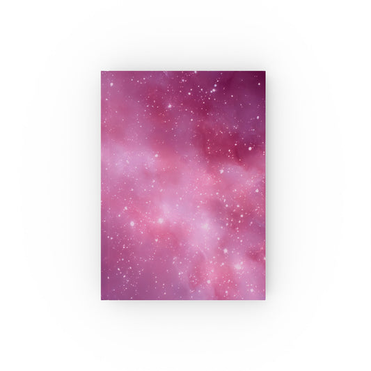 Hard Backed Journal = Pink Starry Night