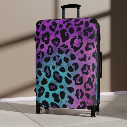Suitcase 3 Sizes - Colourful Animal Print