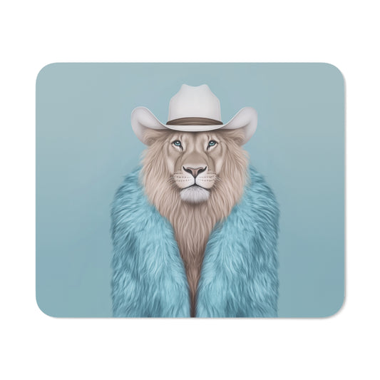Mouse Mat - Cool Cat in Fur Coat