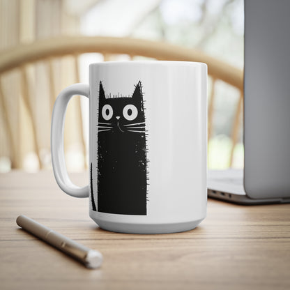 11oz & 15oz Coffee Mug - Black Cat