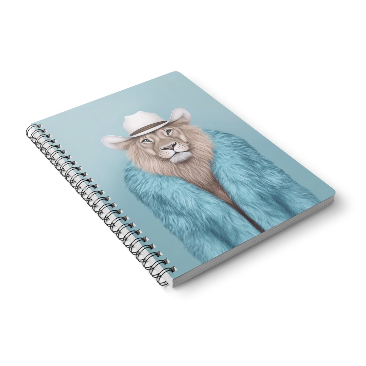 A5 Notebook - Cool Cat in Fur Coat