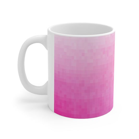 11oz / 15oz Mug - Pink Pixels