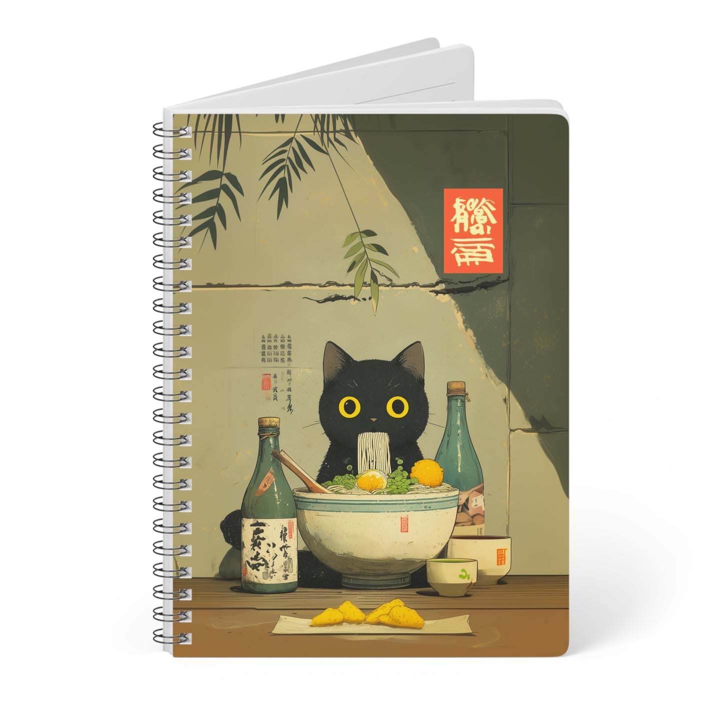 A5 Notebook - Ramen Cat