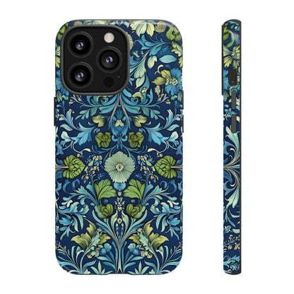 Blue William Morris Style - Tough Case