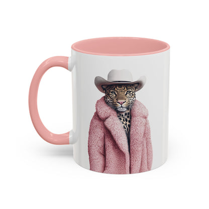 Coffee Mug - Cool Cat in Pink Fur