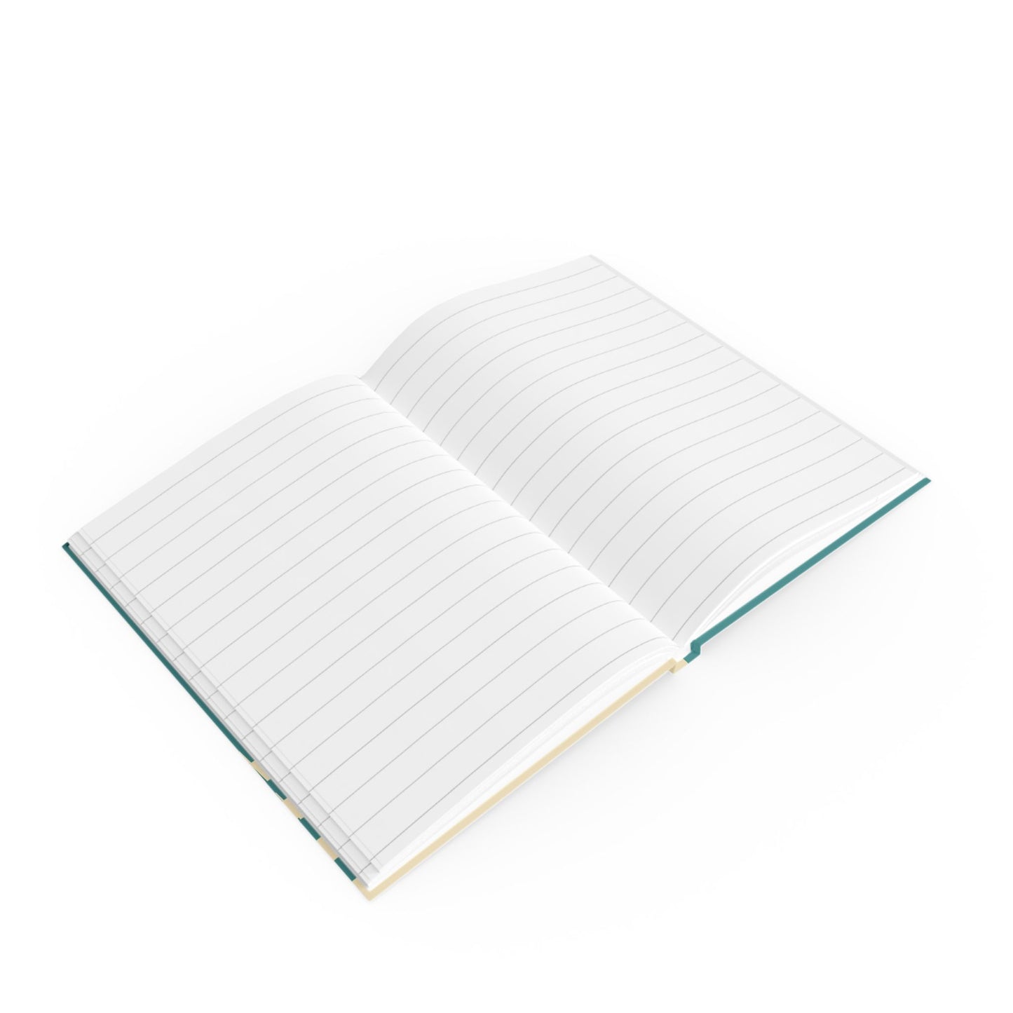 Hard Backed Journal - Teal Striped