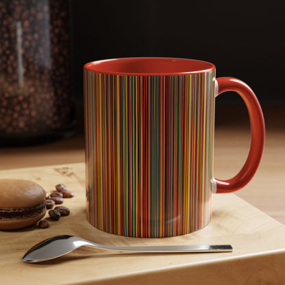 Coffee Mug - Vibrant Coloured Lines