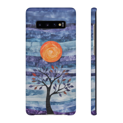 Blue & Purple Abstract Landscape