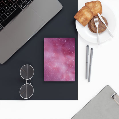 Hard Backed Journal = Pink Starry Night