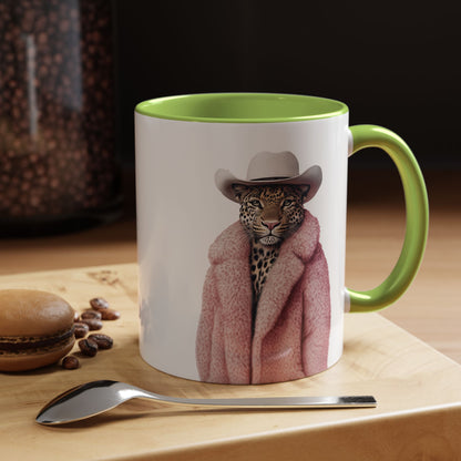 Coffee Mug - Cool Cat in Pink Fur
