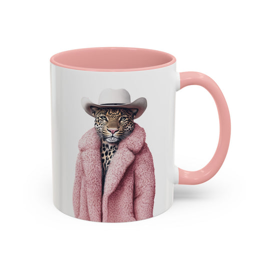Coffee Mug - Cool Cat in Pink Fur
