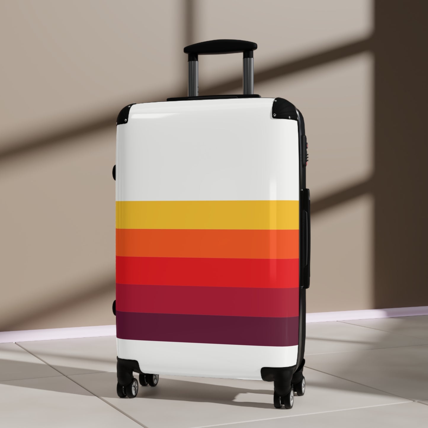Suitcase 3 Sizes - Retro Lines